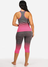 Load image into Gallery viewer, Neon Fuchsia Women,s Activeware Sports Set 2 PCS SP-08CASET