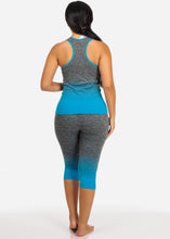 Load image into Gallery viewer, Blue/Gray Women,s Activeware Sports Set 2 PCS SP-08CASET