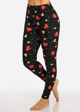 Load image into Gallery viewer, Heart Design Pattern Multi Color Women&#39;s Leggings Skinny Leg Pants F685