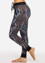 Load image into Gallery viewer, Multicolor Print Waist High Women,s Joggers Functional Side Pockets L-462