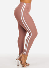 Load image into Gallery viewer, Skinny Leggings Women&#39;s Mauve Color SOLO1R-Stripe