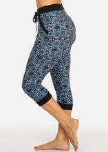 Load image into Gallery viewer, Multi Design Pattern Capri Jogger Women&#39;s Waist Band Pants Pull On Style L-292