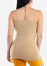 Load image into Gallery viewer, Women&#39;s Basic Spaghetti Strap Seamless Nude Top T-03R