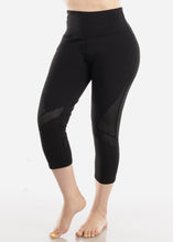 Load image into Gallery viewer, Women&#39;s Sport Black High Waist Capris Leggings Y6592