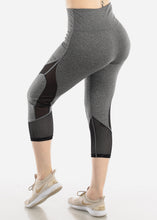 Load image into Gallery viewer, Women&#39;s Activewear Heather Grey Capri Leggings Y6589