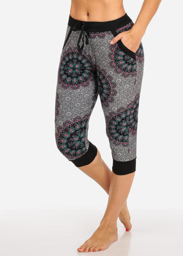 Multiprunt Stretchy Cropped Joggers L-403