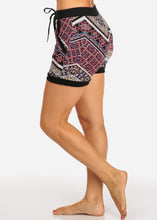 Load image into Gallery viewer, Retro Multi color Women&#39;s Capri Shorts Side Pockets L-505