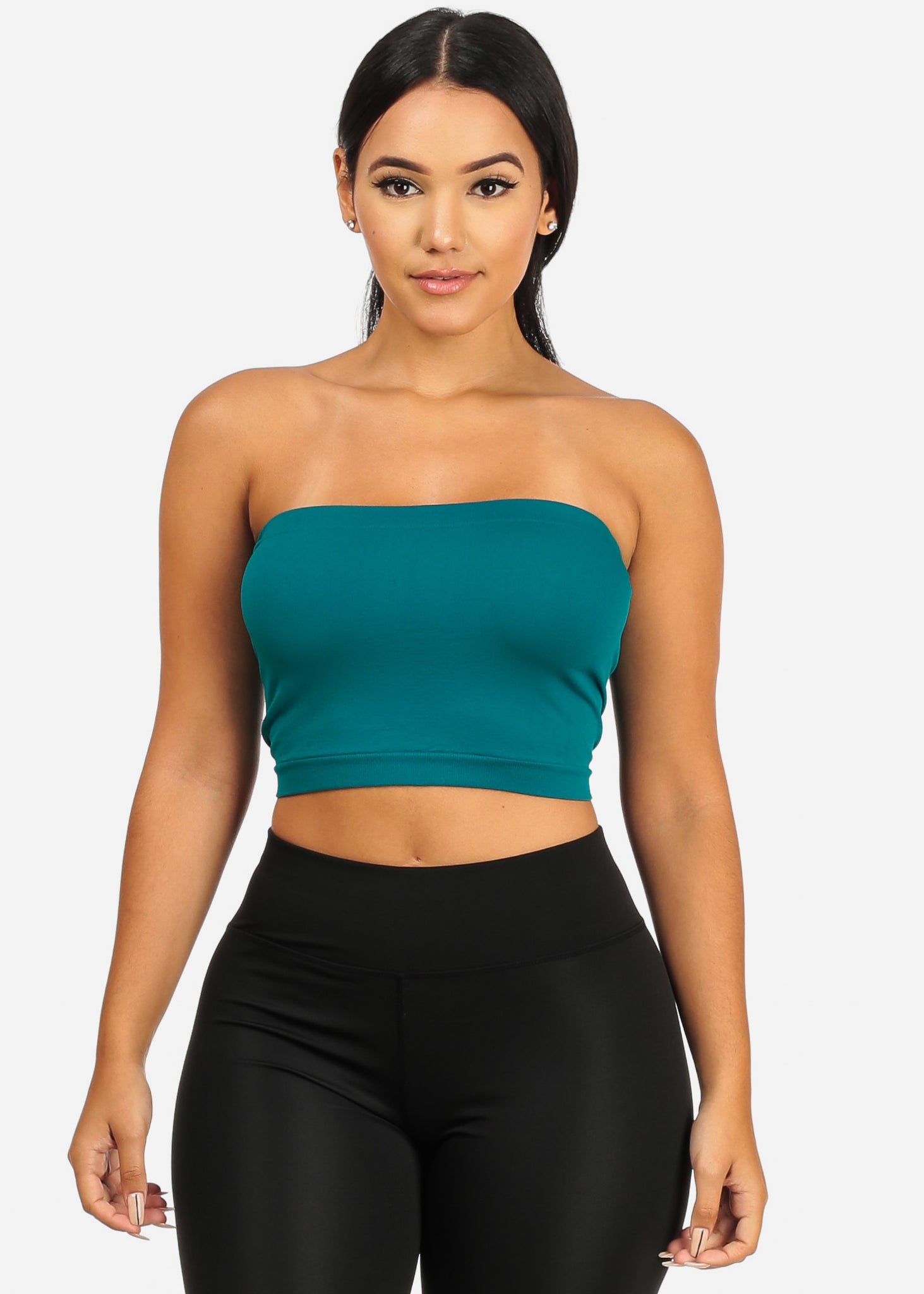 Strapless Women's Teal Blue Tube Top One Size BRA-1115 – One Size Fits