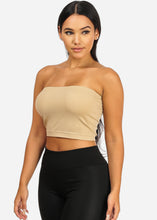 Load image into Gallery viewer, Strapless Women&#39;s Tan Tube Top One Size BRA-1115