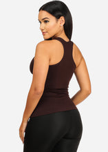 Load image into Gallery viewer, Stretchy Spandex Women&#39;s Brown Color Tank Top CC-0531