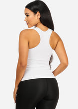 Load image into Gallery viewer, Stretchy Spandex Women&#39;s White Color Tank Top CC-0531