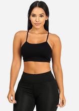 Load image into Gallery viewer, Women,s Mesh Back Onyx Black Crop Top One Size TOP-07S